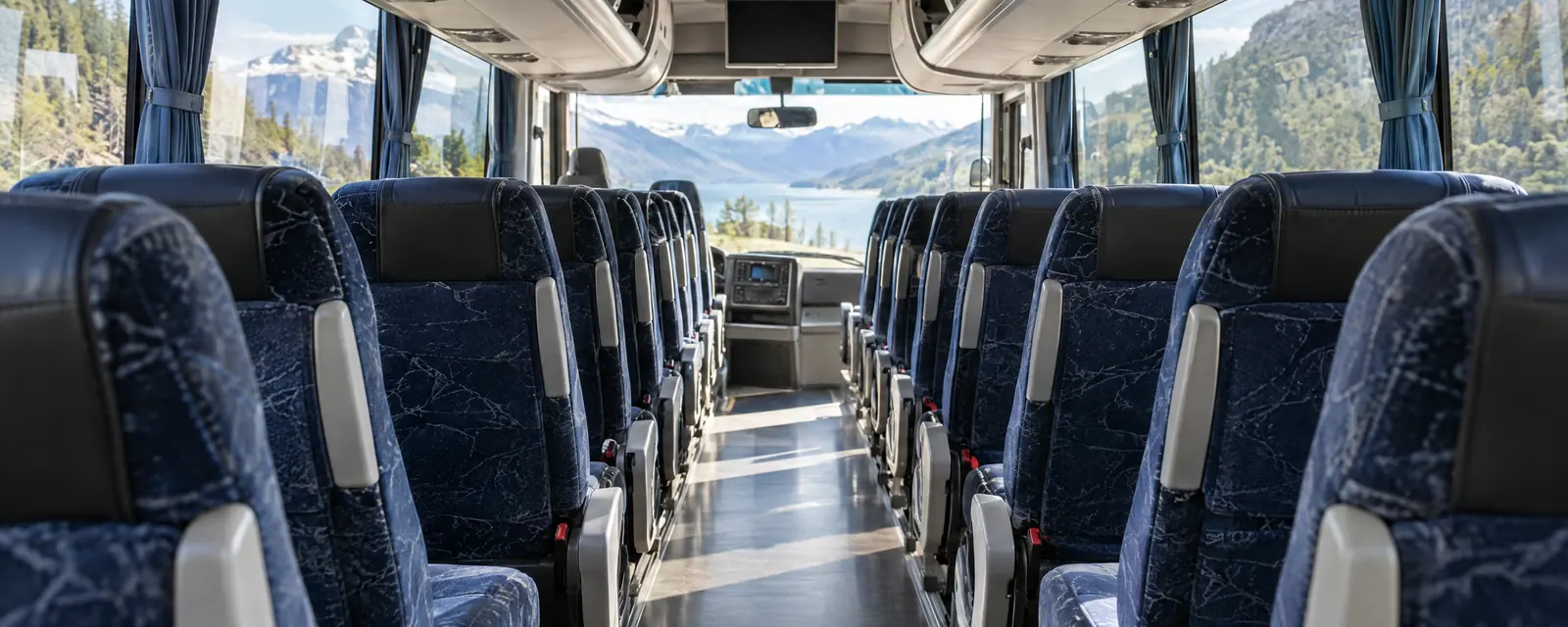 Interno di un pullman gran turismo